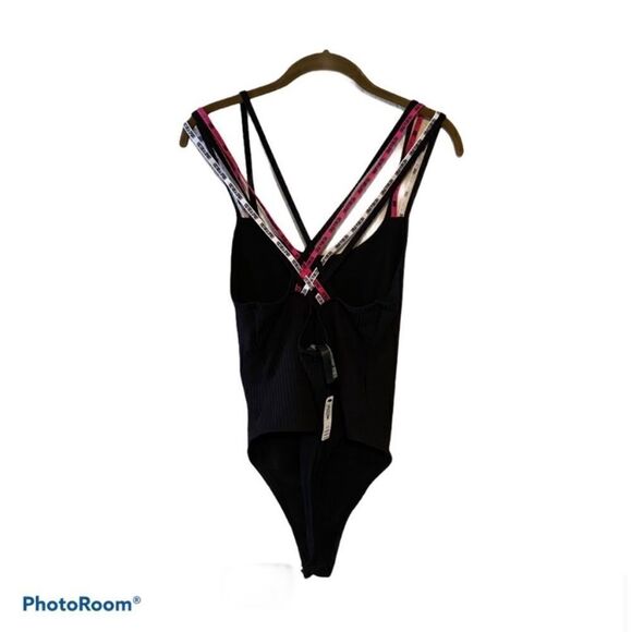 Victoria’s Secret Logo Strappy Ribbed Bodysuit - Picture 4 of 4